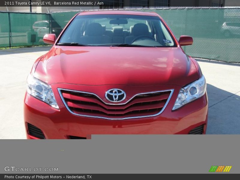 Barcelona Red Metallic / Ash 2011 Toyota Camry LE V6