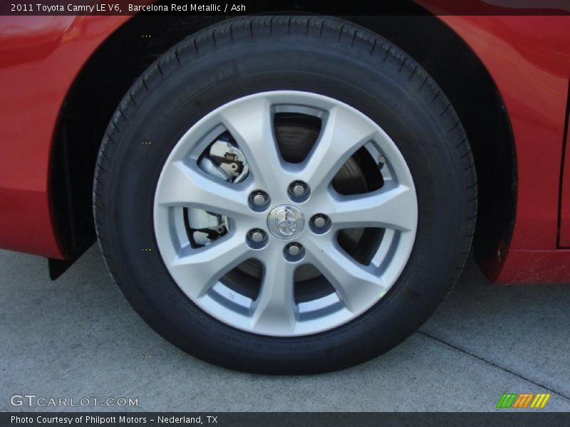 Barcelona Red Metallic / Ash 2011 Toyota Camry LE V6