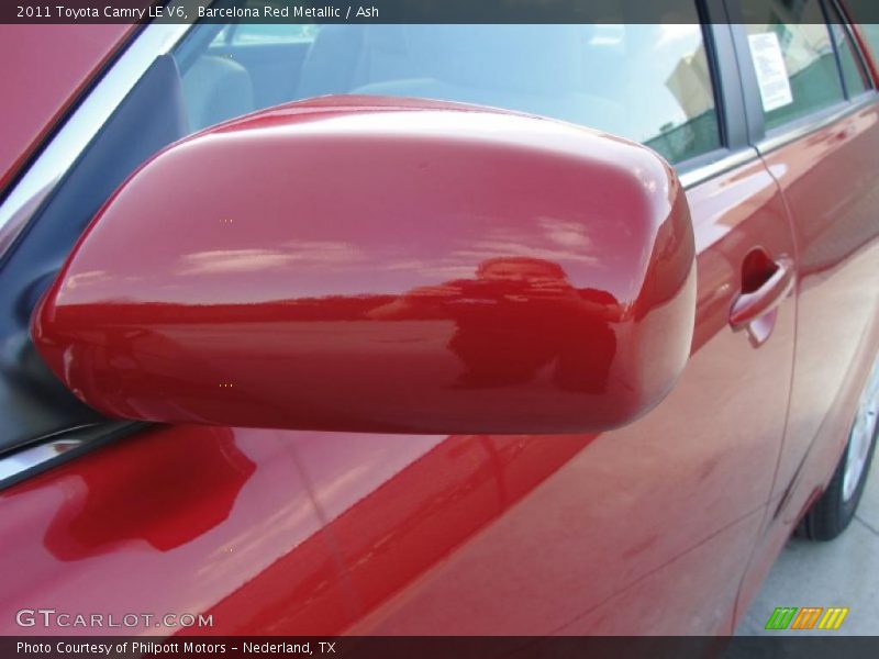 Barcelona Red Metallic / Ash 2011 Toyota Camry LE V6