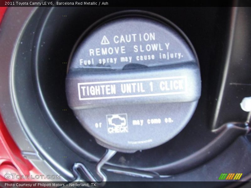 Barcelona Red Metallic / Ash 2011 Toyota Camry LE V6