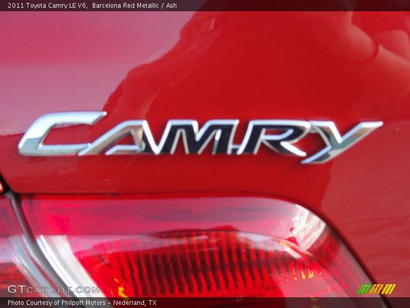 Barcelona Red Metallic / Ash 2011 Toyota Camry LE V6
