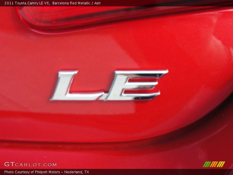 Barcelona Red Metallic / Ash 2011 Toyota Camry LE V6