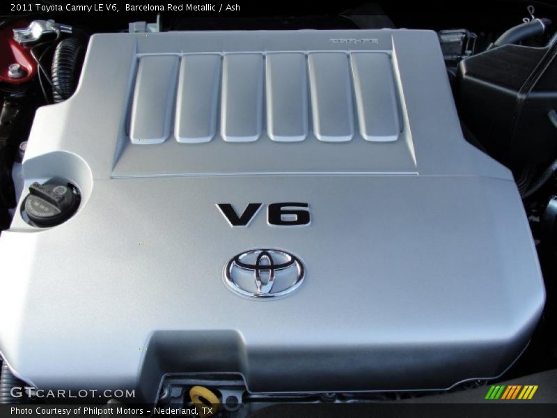Barcelona Red Metallic / Ash 2011 Toyota Camry LE V6