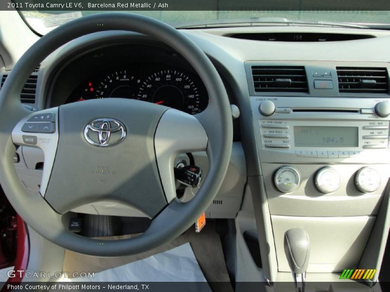 Barcelona Red Metallic / Ash 2011 Toyota Camry LE V6