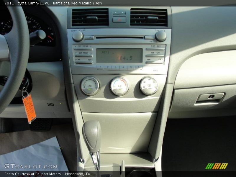 Barcelona Red Metallic / Ash 2011 Toyota Camry LE V6