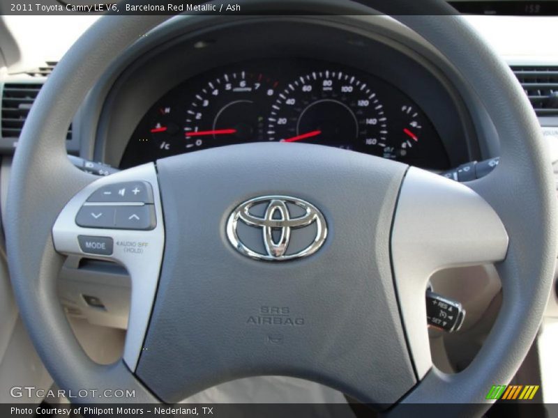 Barcelona Red Metallic / Ash 2011 Toyota Camry LE V6