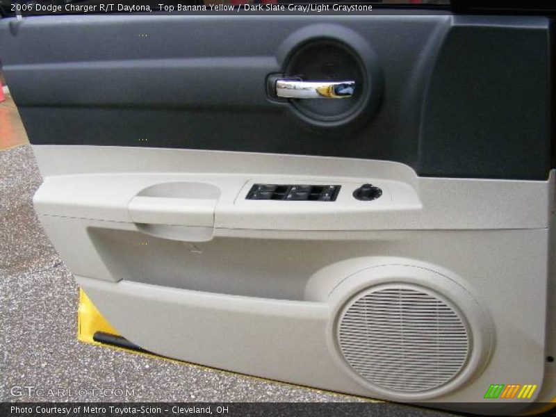Top Banana Yellow / Dark Slate Gray/Light Graystone 2006 Dodge Charger R/T Daytona