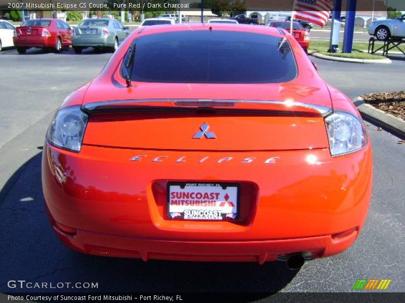 Pure Red / Dark Charcoal 2007 Mitsubishi Eclipse GS Coupe