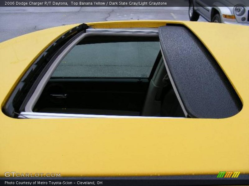 Top Banana Yellow / Dark Slate Gray/Light Graystone 2006 Dodge Charger R/T Daytona