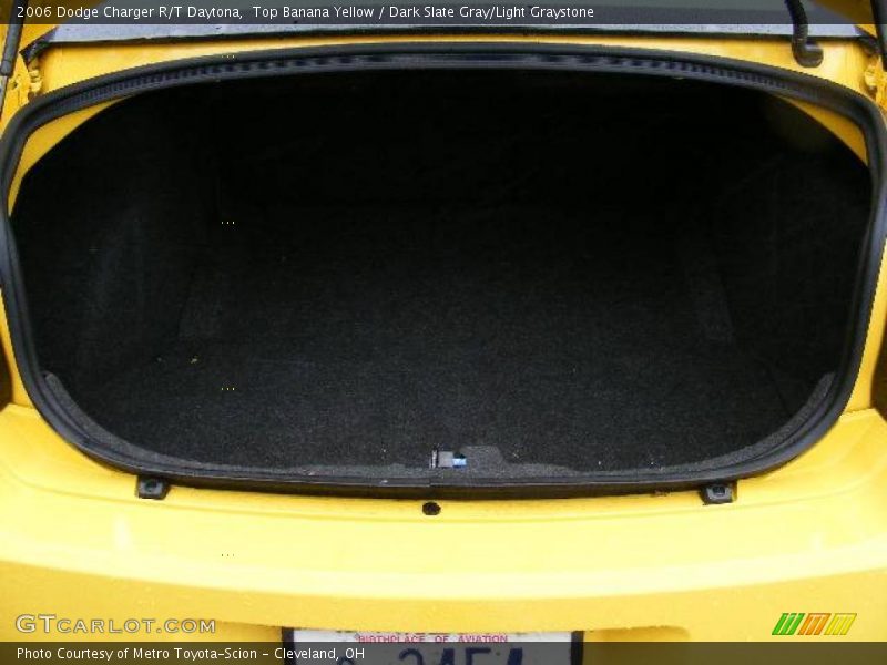 Top Banana Yellow / Dark Slate Gray/Light Graystone 2006 Dodge Charger R/T Daytona