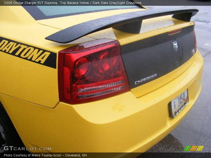 Top Banana Yellow / Dark Slate Gray/Light Graystone 2006 Dodge Charger R/T Daytona