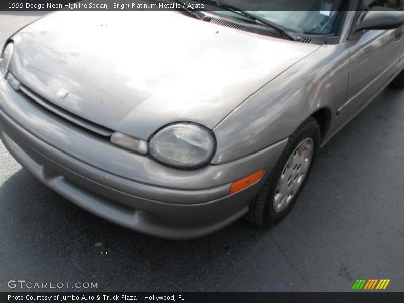 Bright Platinum Metallic / Agate 1999 Dodge Neon Highline Sedan