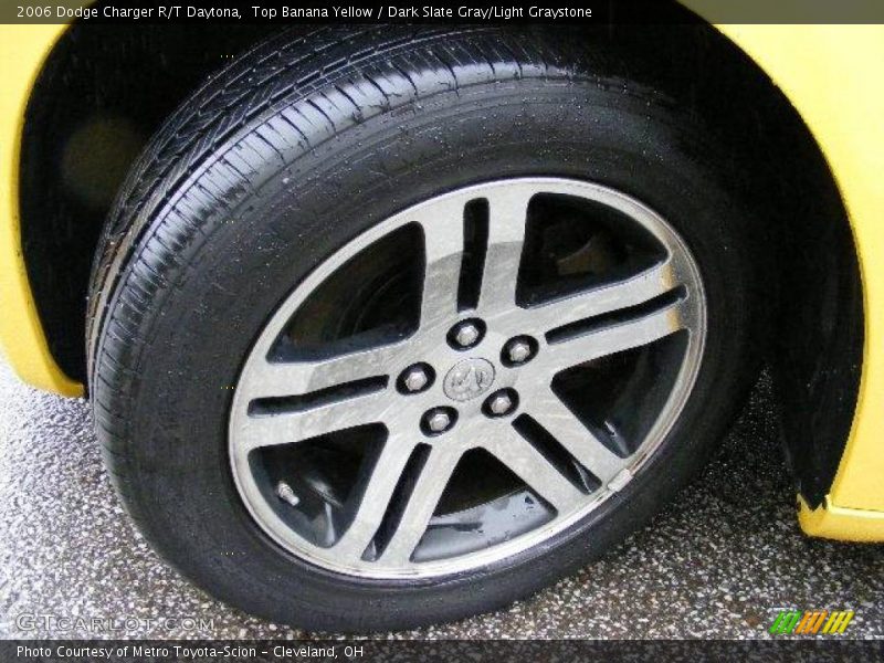 Top Banana Yellow / Dark Slate Gray/Light Graystone 2006 Dodge Charger R/T Daytona