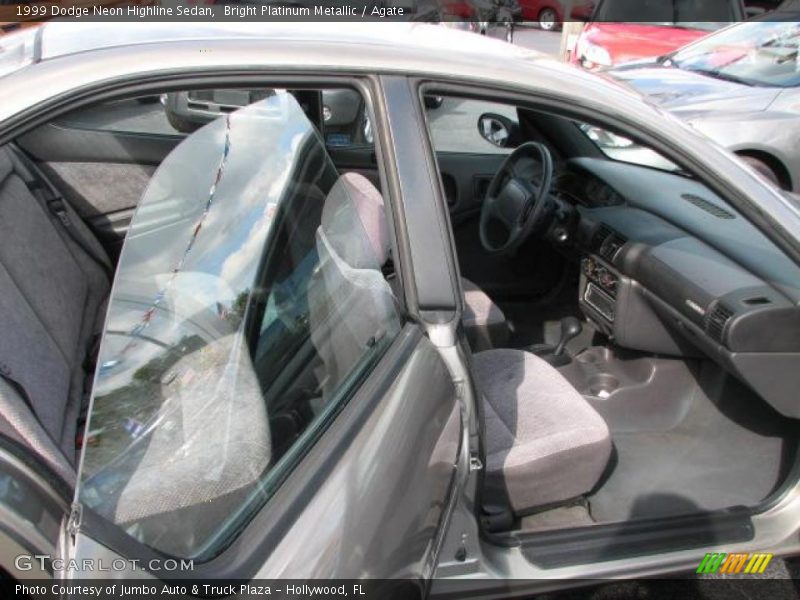 Bright Platinum Metallic / Agate 1999 Dodge Neon Highline Sedan