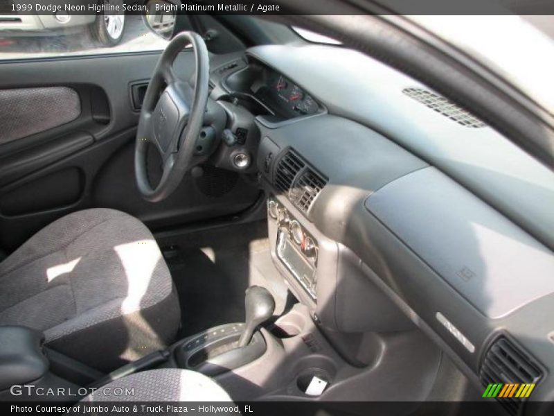 Bright Platinum Metallic / Agate 1999 Dodge Neon Highline Sedan