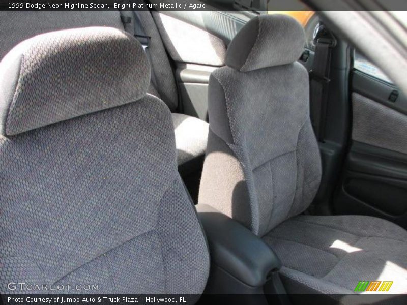 Bright Platinum Metallic / Agate 1999 Dodge Neon Highline Sedan