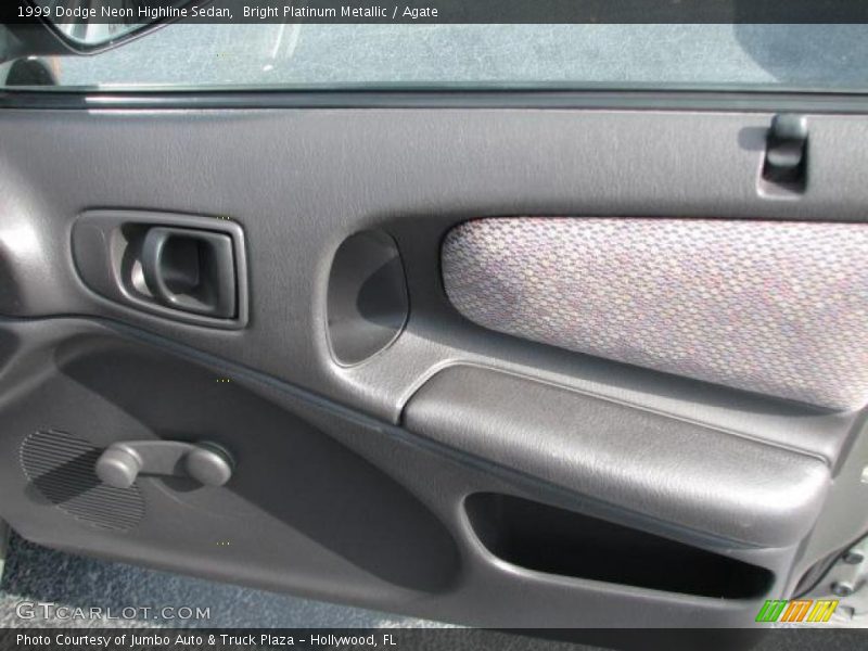 Bright Platinum Metallic / Agate 1999 Dodge Neon Highline Sedan