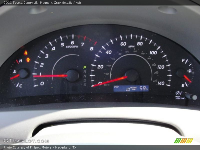 Magnetic Gray Metallic / Ash 2011 Toyota Camry LE