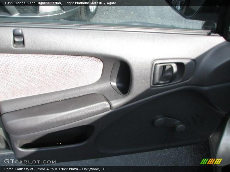 Bright Platinum Metallic / Agate 1999 Dodge Neon Highline Sedan