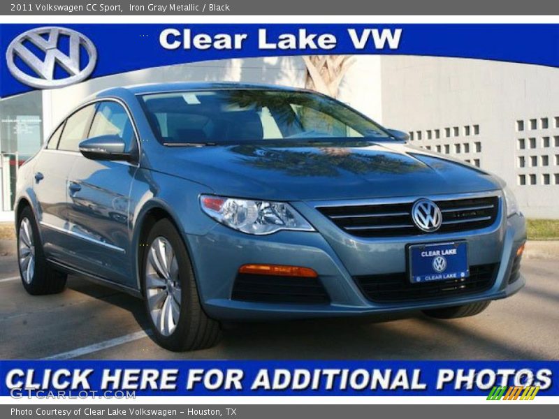 Iron Gray Metallic / Black 2011 Volkswagen CC Sport