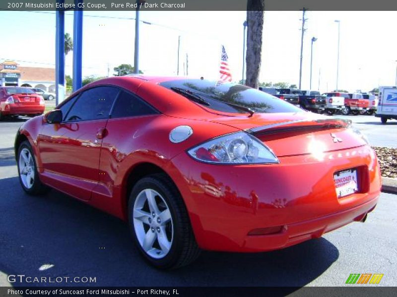 Pure Red / Dark Charcoal 2007 Mitsubishi Eclipse GS Coupe