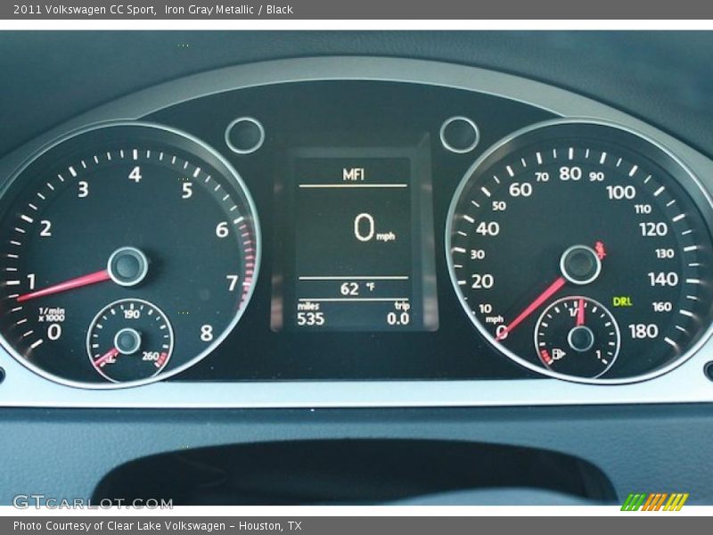 Iron Gray Metallic / Black 2011 Volkswagen CC Sport