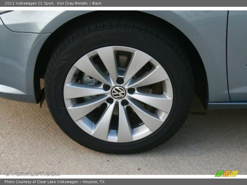Iron Gray Metallic / Black 2011 Volkswagen CC Sport
