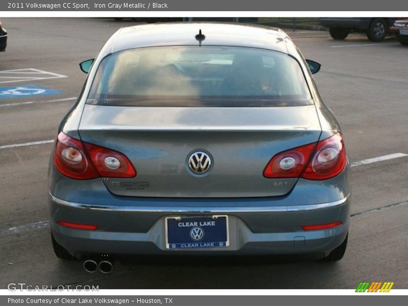 Iron Gray Metallic / Black 2011 Volkswagen CC Sport