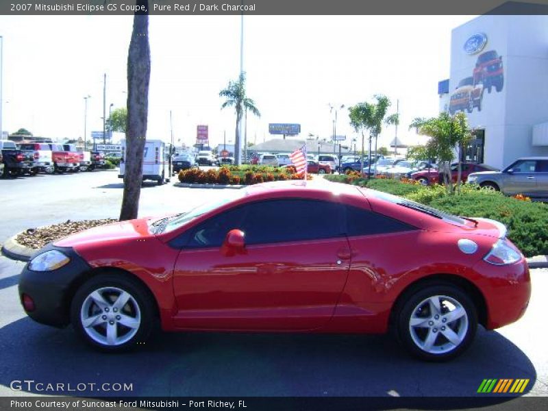 Pure Red / Dark Charcoal 2007 Mitsubishi Eclipse GS Coupe