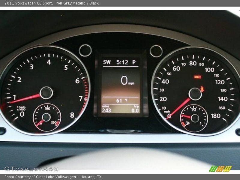 Iron Gray Metallic / Black 2011 Volkswagen CC Sport