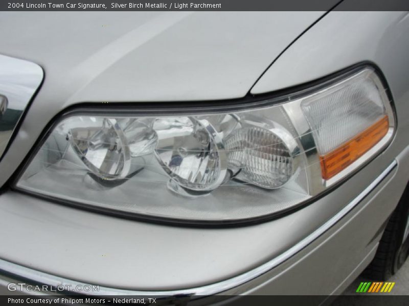 Silver Birch Metallic / Light Parchment 2004 Lincoln Town Car Signature