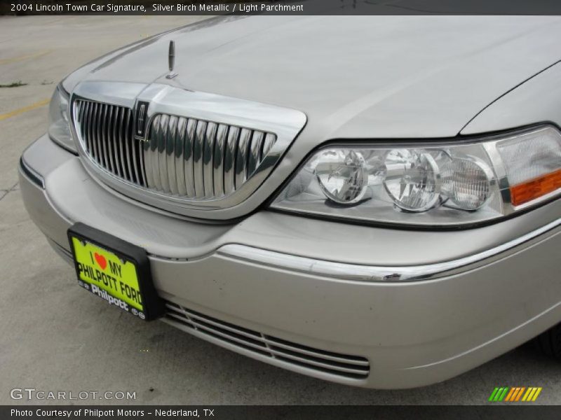Silver Birch Metallic / Light Parchment 2004 Lincoln Town Car Signature