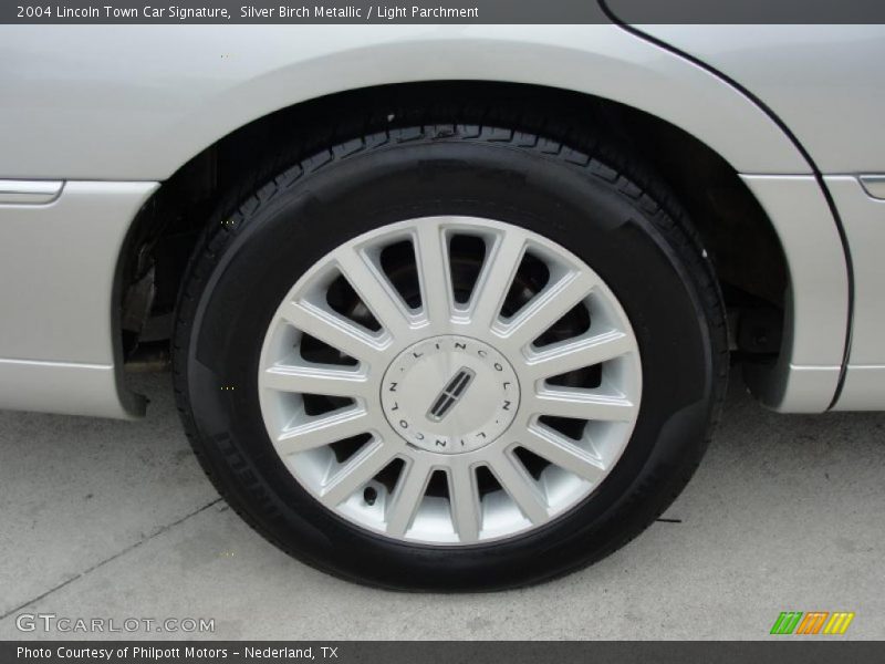 Silver Birch Metallic / Light Parchment 2004 Lincoln Town Car Signature