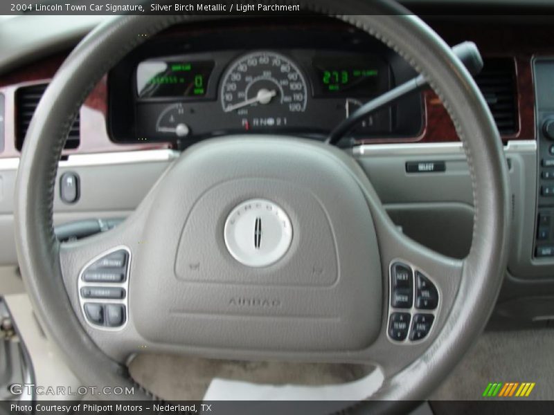 Silver Birch Metallic / Light Parchment 2004 Lincoln Town Car Signature