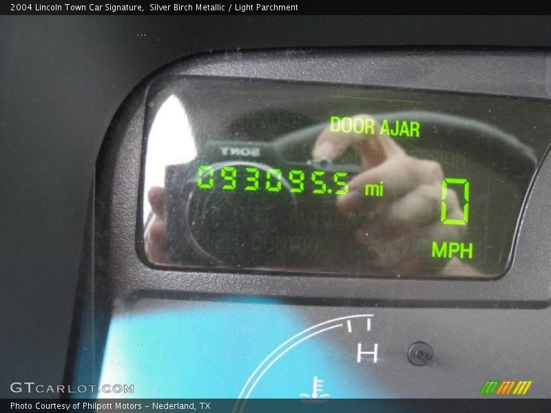 Silver Birch Metallic / Light Parchment 2004 Lincoln Town Car Signature