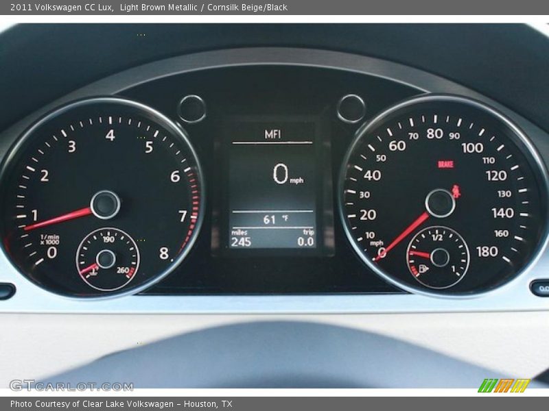  2011 CC Lux Lux Gauges