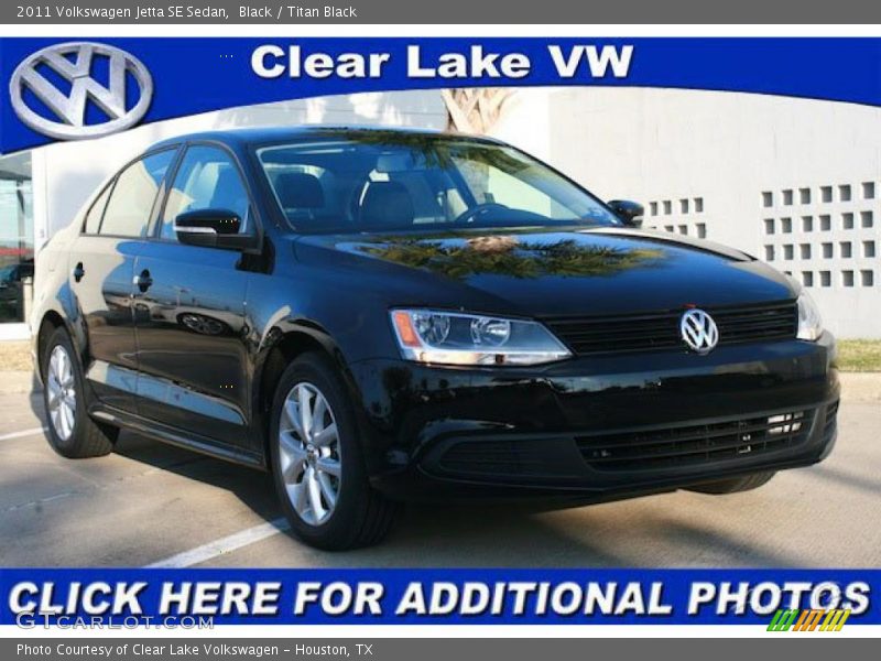 Black / Titan Black 2011 Volkswagen Jetta SE Sedan