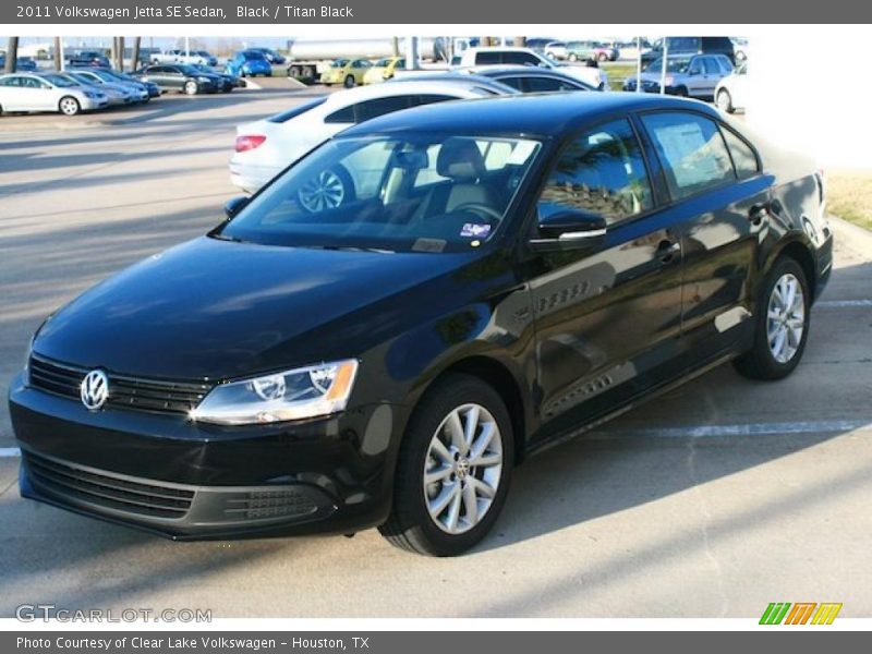 Black / Titan Black 2011 Volkswagen Jetta SE Sedan
