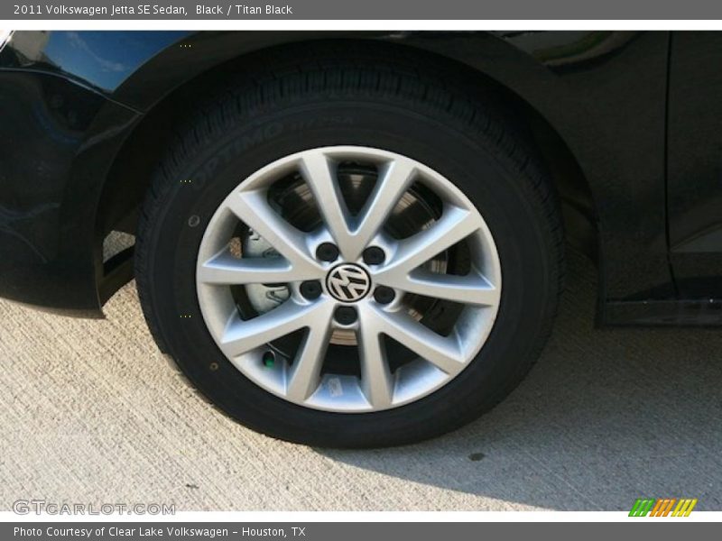 Black / Titan Black 2011 Volkswagen Jetta SE Sedan