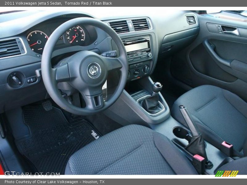 Titan Black Interior - 2011 Jetta S Sedan 