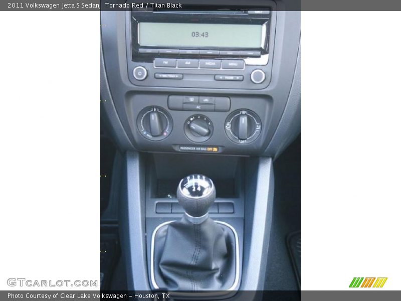 Controls of 2011 Jetta S Sedan