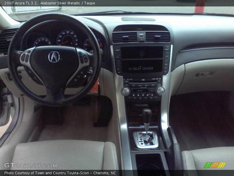 Alabaster Silver Metallic / Taupe 2007 Acura TL 3.2