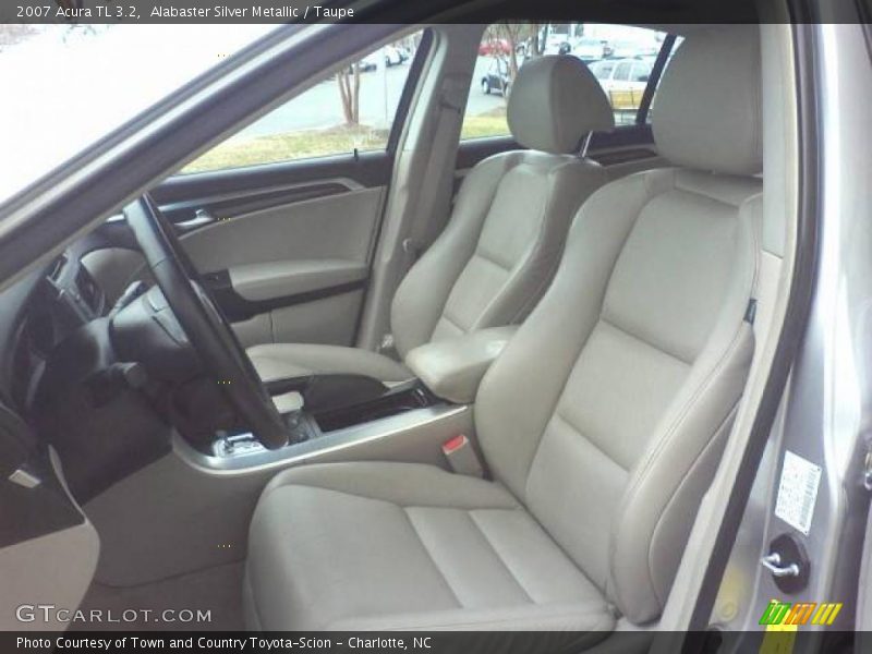 Alabaster Silver Metallic / Taupe 2007 Acura TL 3.2