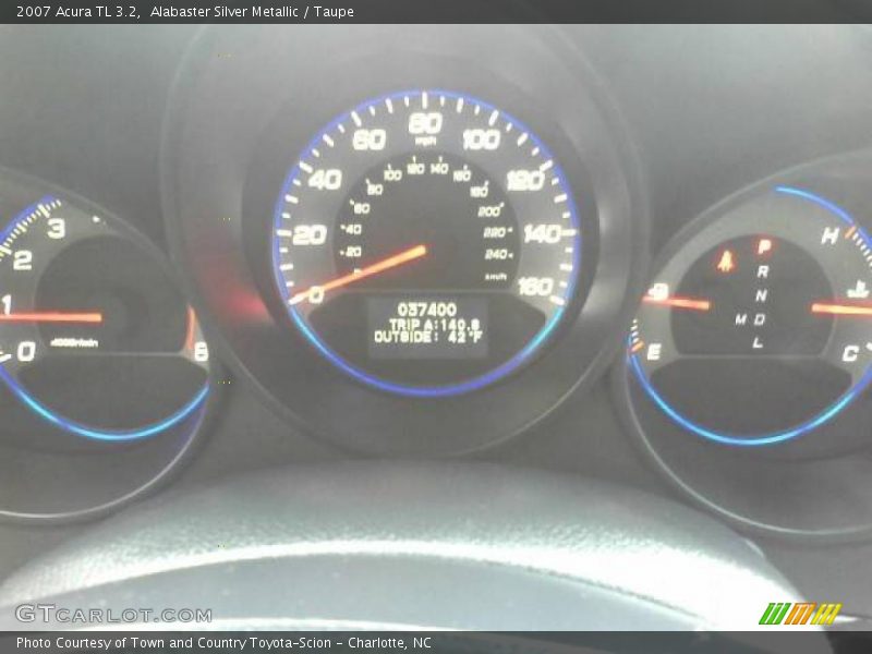 Alabaster Silver Metallic / Taupe 2007 Acura TL 3.2