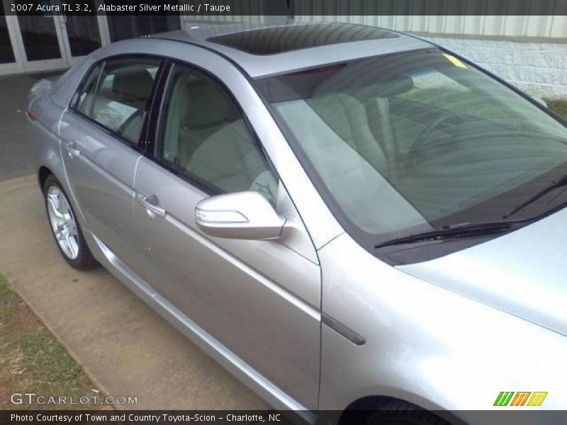 Alabaster Silver Metallic / Taupe 2007 Acura TL 3.2