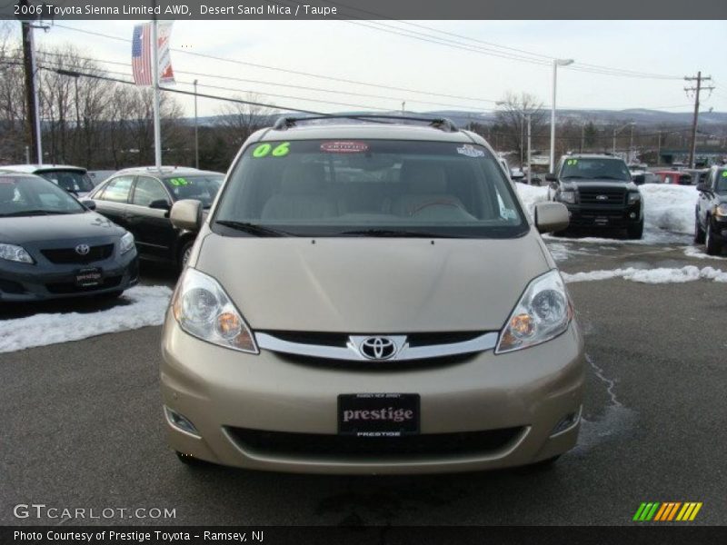 Desert Sand Mica / Taupe 2006 Toyota Sienna Limited AWD