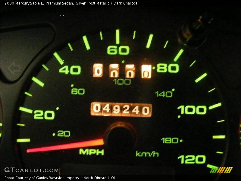 Silver Frost Metallic / Dark Charcoal 2000 Mercury Sable LS Premium Sedan