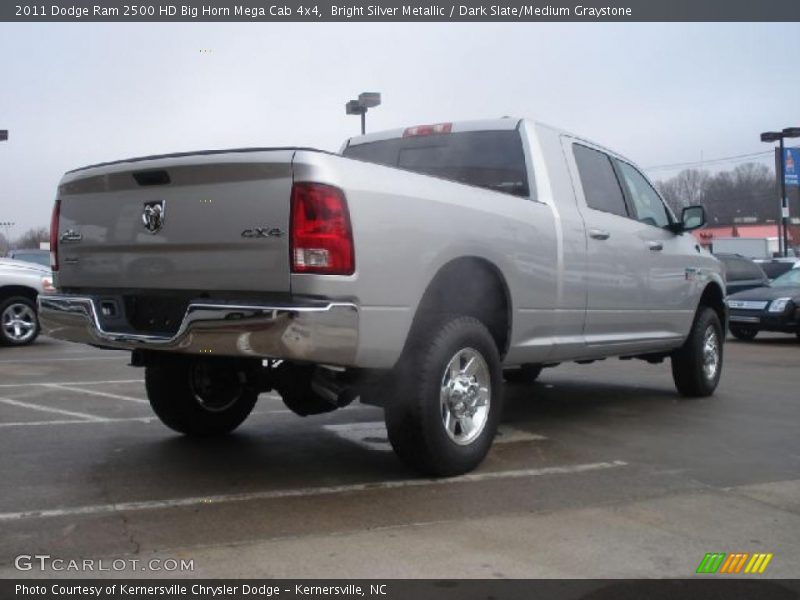 Bright Silver Metallic / Dark Slate/Medium Graystone 2011 Dodge Ram 2500 HD Big Horn Mega Cab 4x4