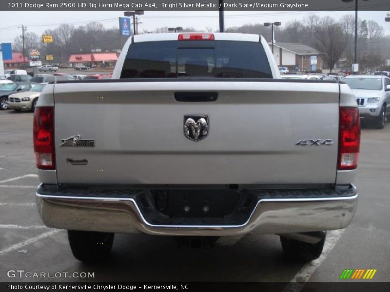 Bright Silver Metallic / Dark Slate/Medium Graystone 2011 Dodge Ram 2500 HD Big Horn Mega Cab 4x4