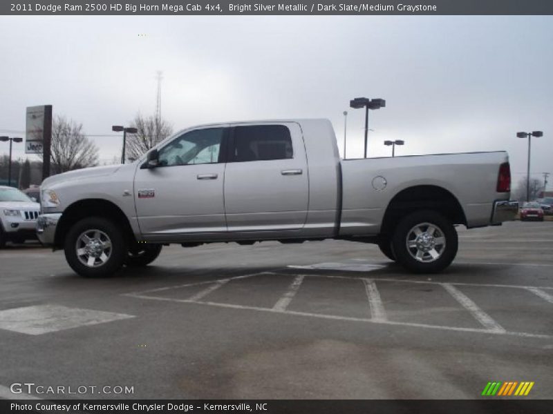 Bright Silver Metallic / Dark Slate/Medium Graystone 2011 Dodge Ram 2500 HD Big Horn Mega Cab 4x4